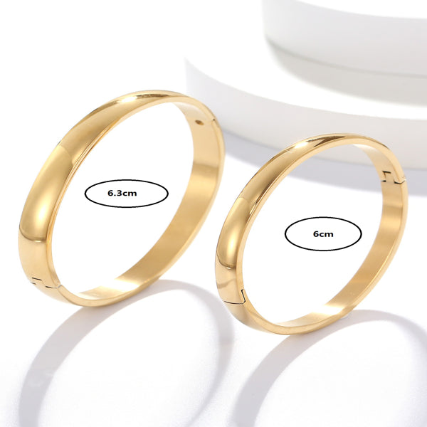 Two Piece Set Of Fashionable Hot Selling Metal Stainless Steel Material Couple Style Men's And Women's Wristbands Bracelet Gift