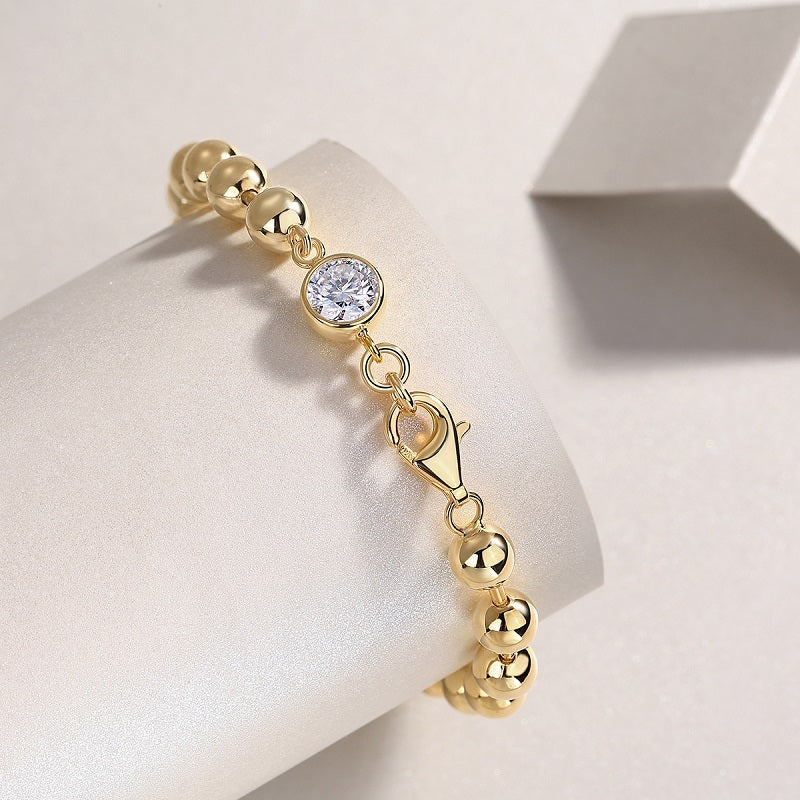 Luxury Fashion Mossan Diamond S925 Silver Bracelet Comparable To Natural Diamonds
