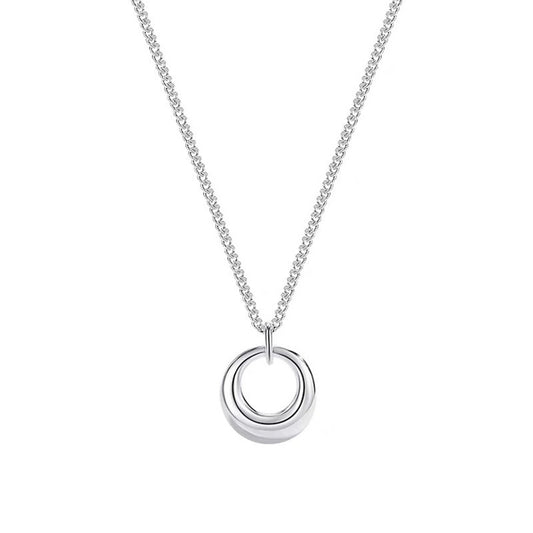 Women's Geometric Circle Necklace Simple Clavicle Chain Versatile