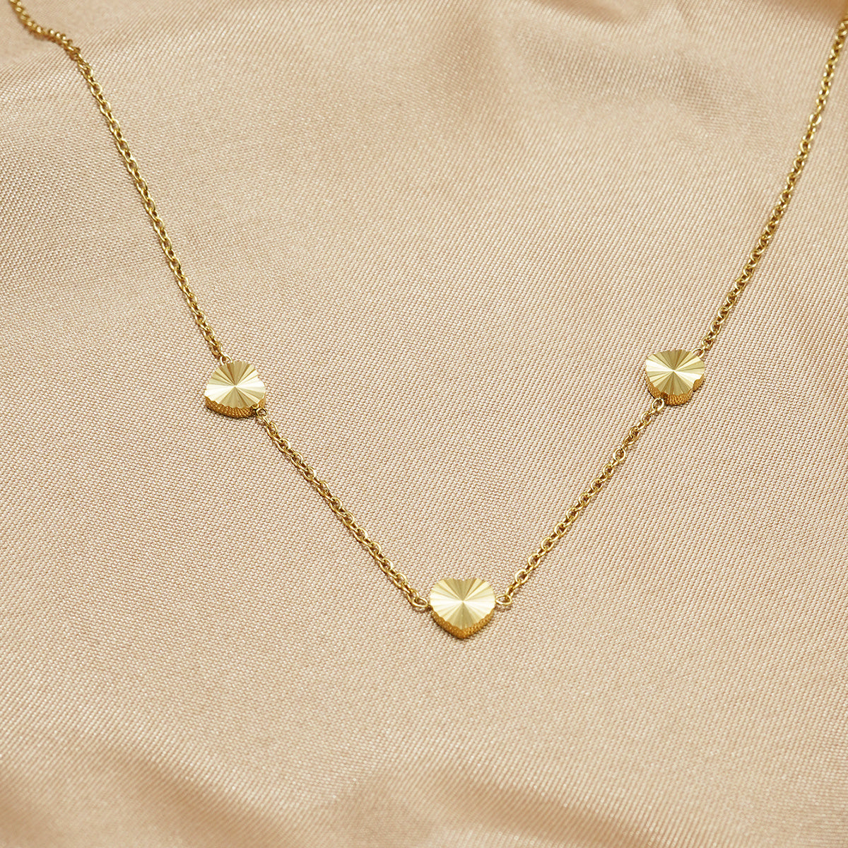Lxalry 18K Gold Plated Stainless Steel Minimalist Heart Necklace & Earring Set For Women - Waterproof, Tarnish-Free, Hypoallergenic Gift For Birthday, Valentines Day, Wedding, Daily Wear